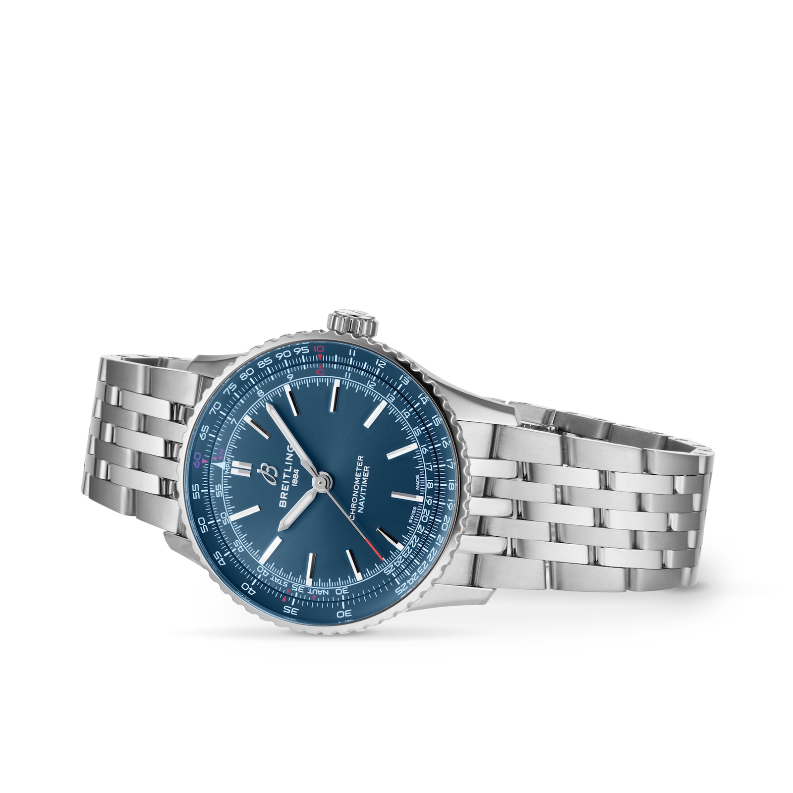 Breitling Navitimer Automatic 41mm Mens Watch Blue Stainless Steel