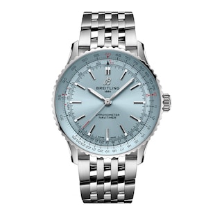 Breitling Navitimer Automatic 41mm Mens Watch Light Blue Stainless Steel