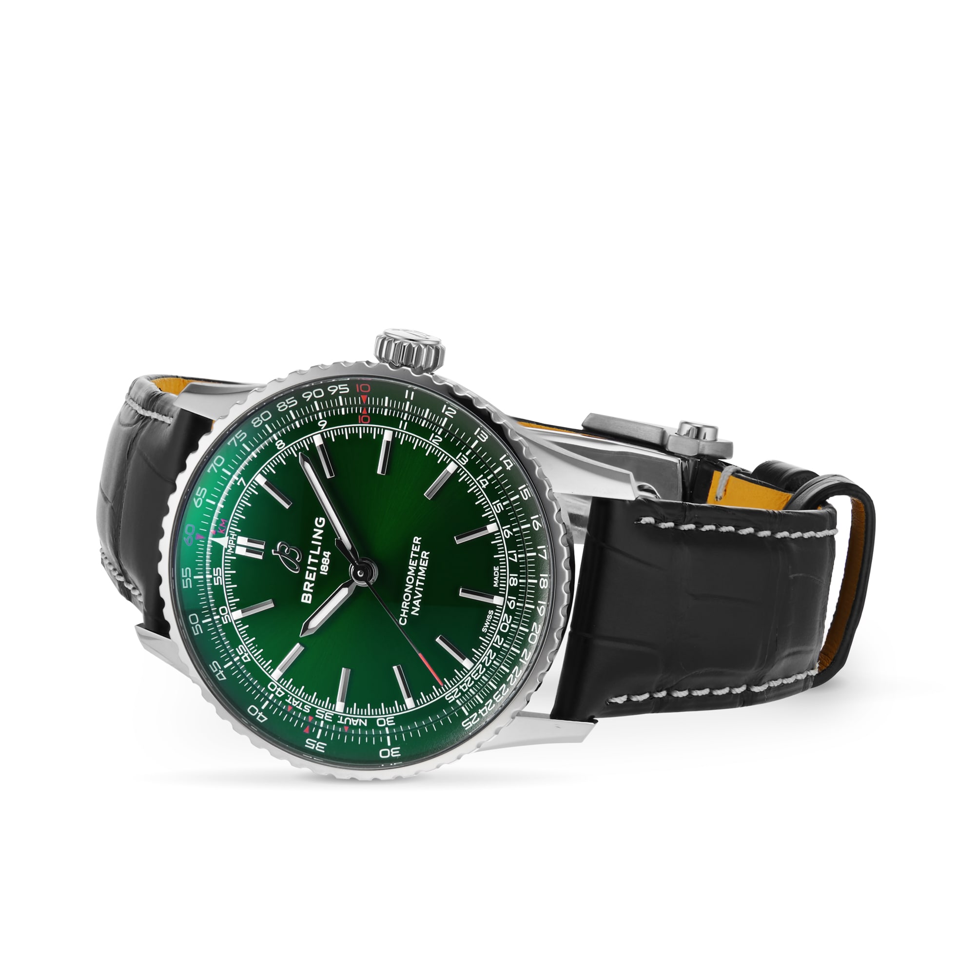 Breitling Navitimer Automatic 41mm Mens Watch Green Breitling Navitimer Automatic 41mm Mens Watch Green