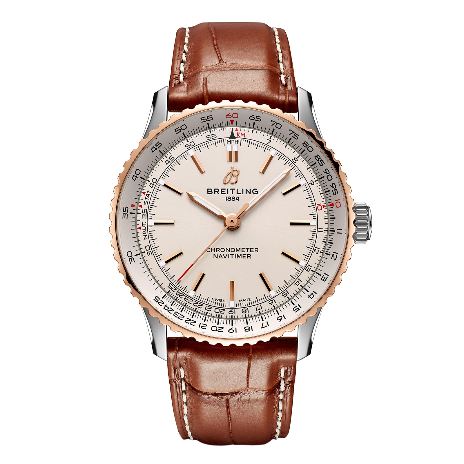 Breitling Navitimer Automatic 41mm Mens Watch Silver Breitling Navitimer Automatic 41mm Mens Watch Silver