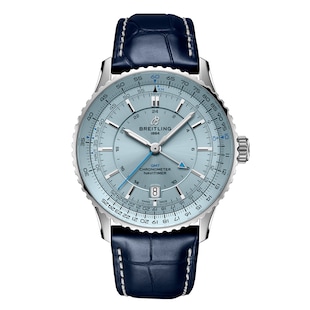 Breitling Navitimer Automatic GMT 41mm Mens Watch Light Blue