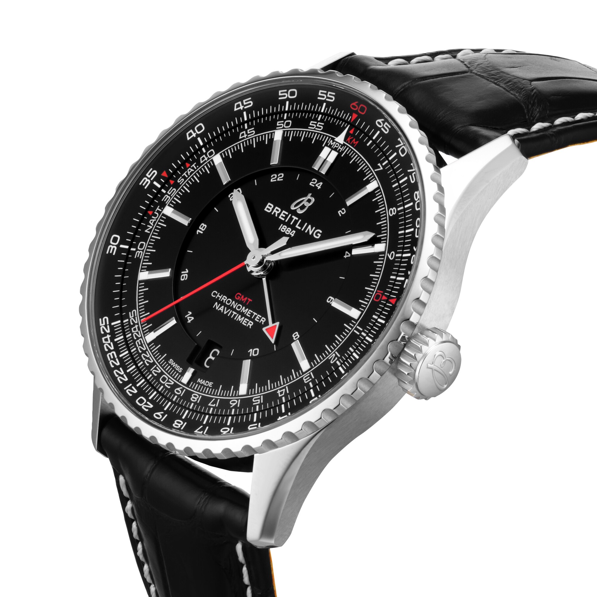 Navitimer Automatic GMT 41mm Mens Watch Black