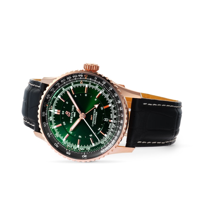 Breitling Navitimer Automatic GMT 41mm Mens Watch Green