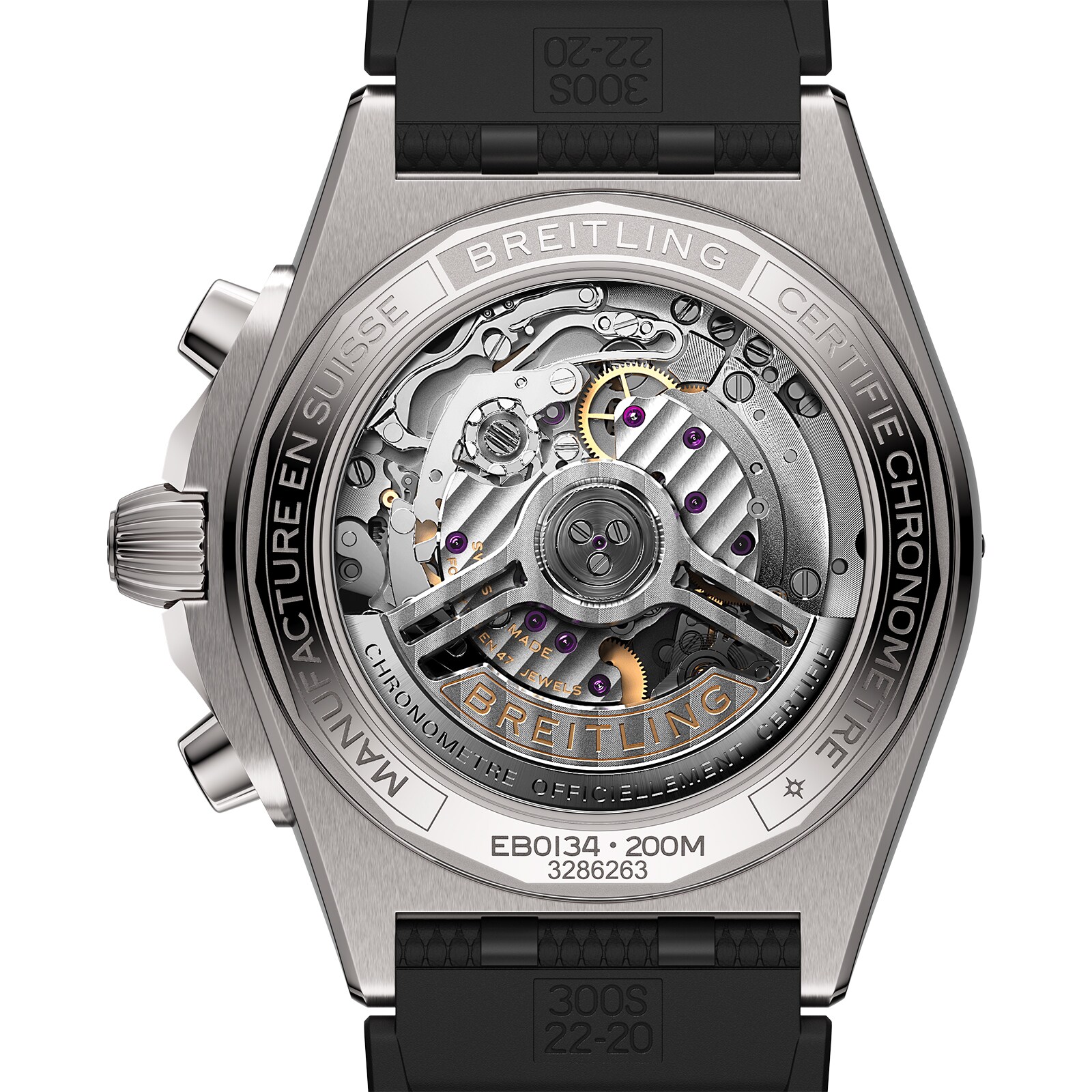 Breitling Chronomat B01 42mm Mens Watch Grey Rubber
