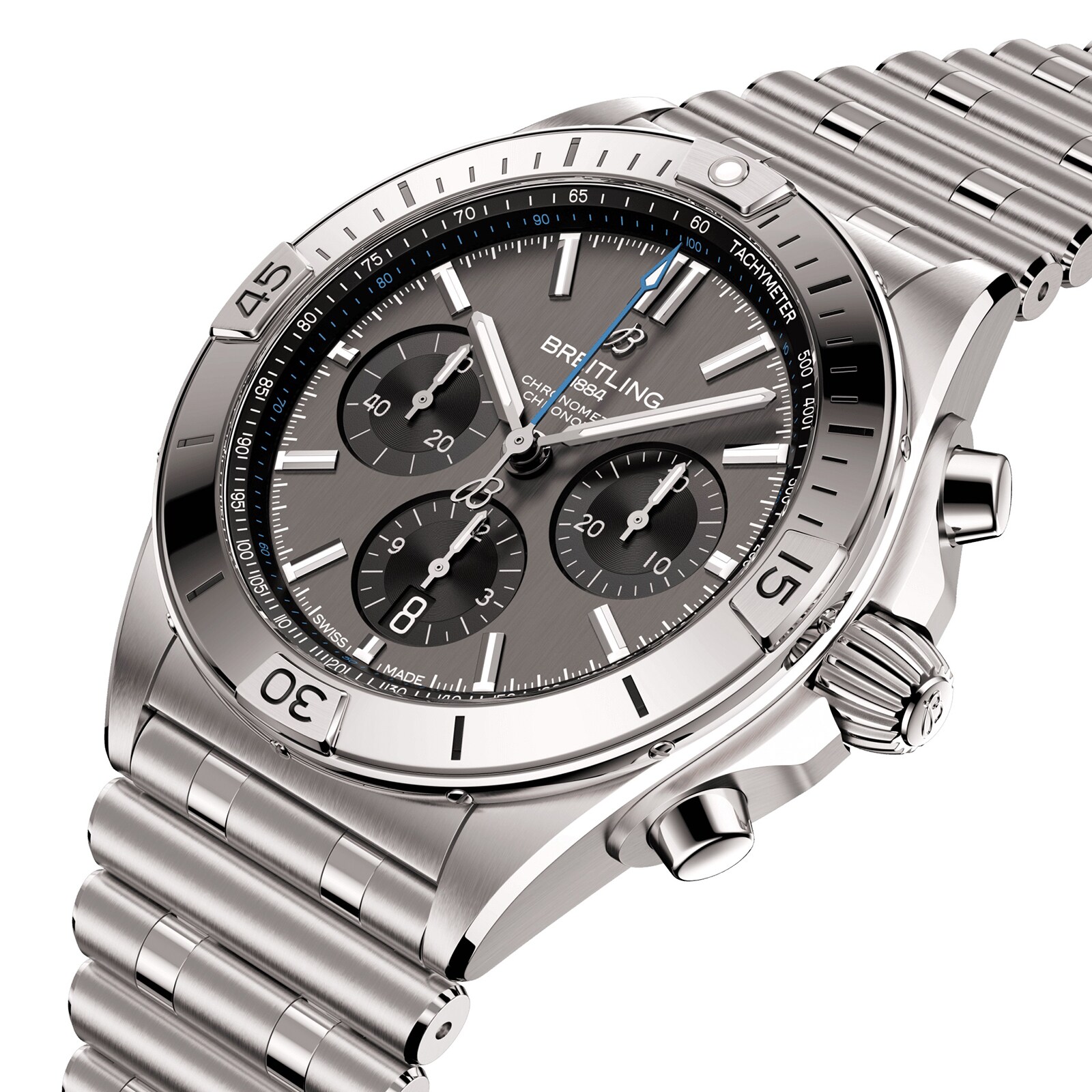Breitling Chronomat B01 42mm Mens Watch Grey Titanium EB0134101M1E1 Breitling Chronomat B01 42mm Mens Watch Grey Titanium EB0134101M1E1