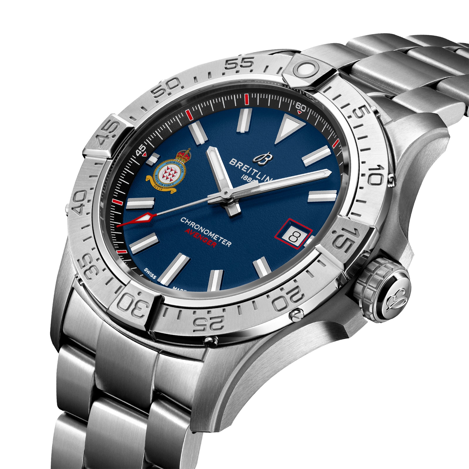 Breitling Avenger Red Arrows 60th Anniversary Edition 42mm Mens Watch Blue Breitling Avenger Red Arrows 60th Anniversary Edition 42mm Mens Watch Blue