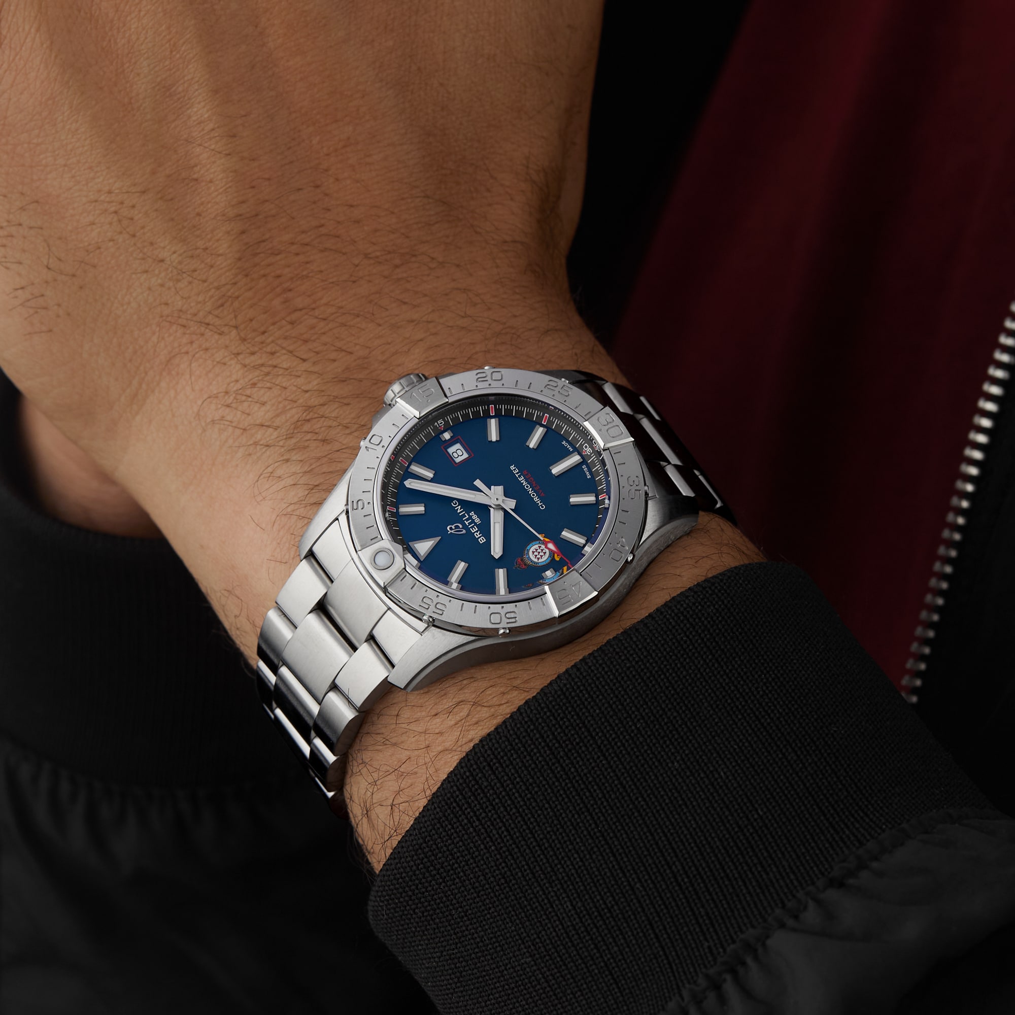 Breitling Avenger Red Arrows 60th Anniversary Edition 42mm Mens Watch Blue Breitling Avenger Red Arrows 60th Anniversary Edition 42mm Mens Watch Blue