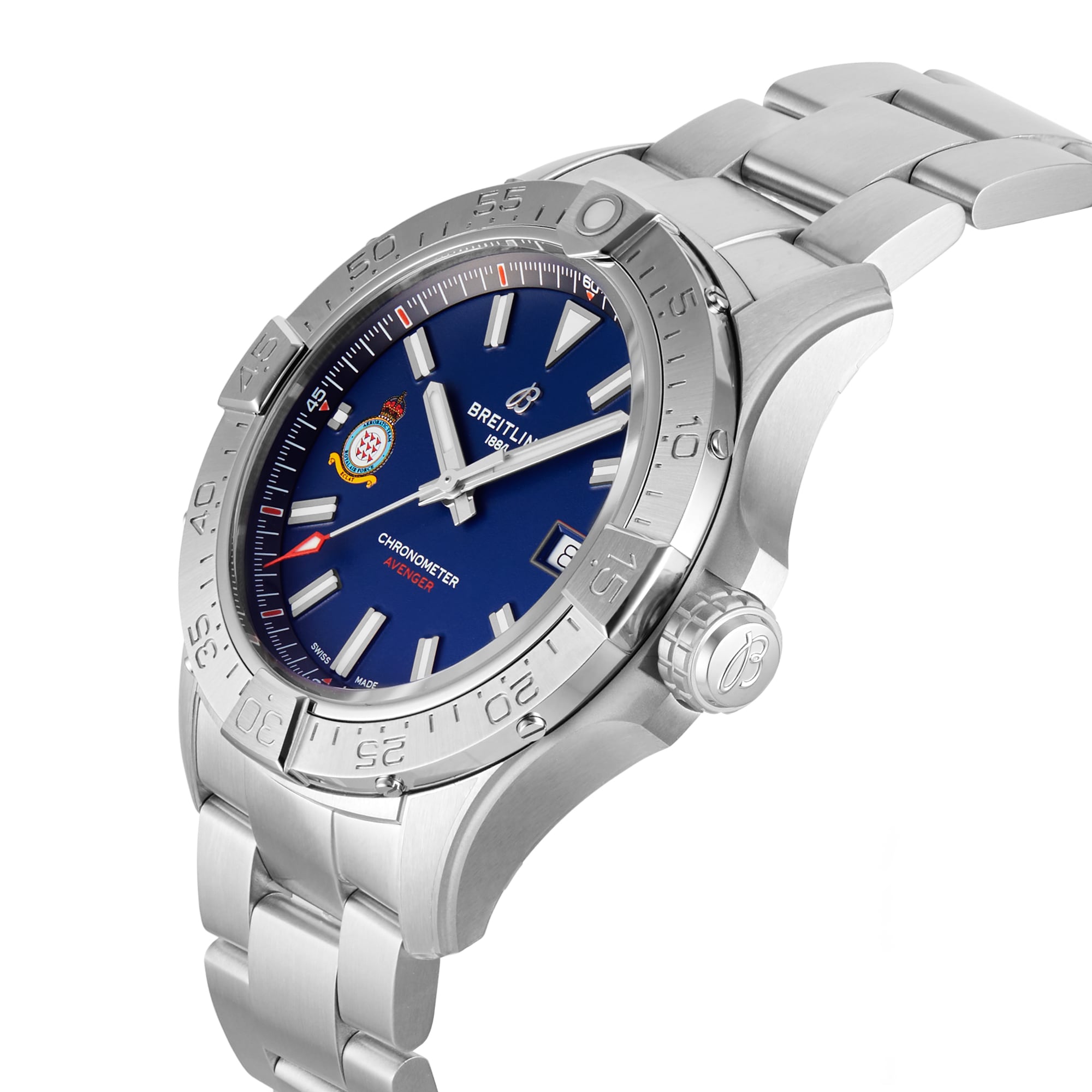 Breitling Avenger Red Arrows 60th Anniversary Edition 42mm Mens Watch Blue Breitling Avenger Red Arrows 60th Anniversary Edition 42mm Mens Watch Blue