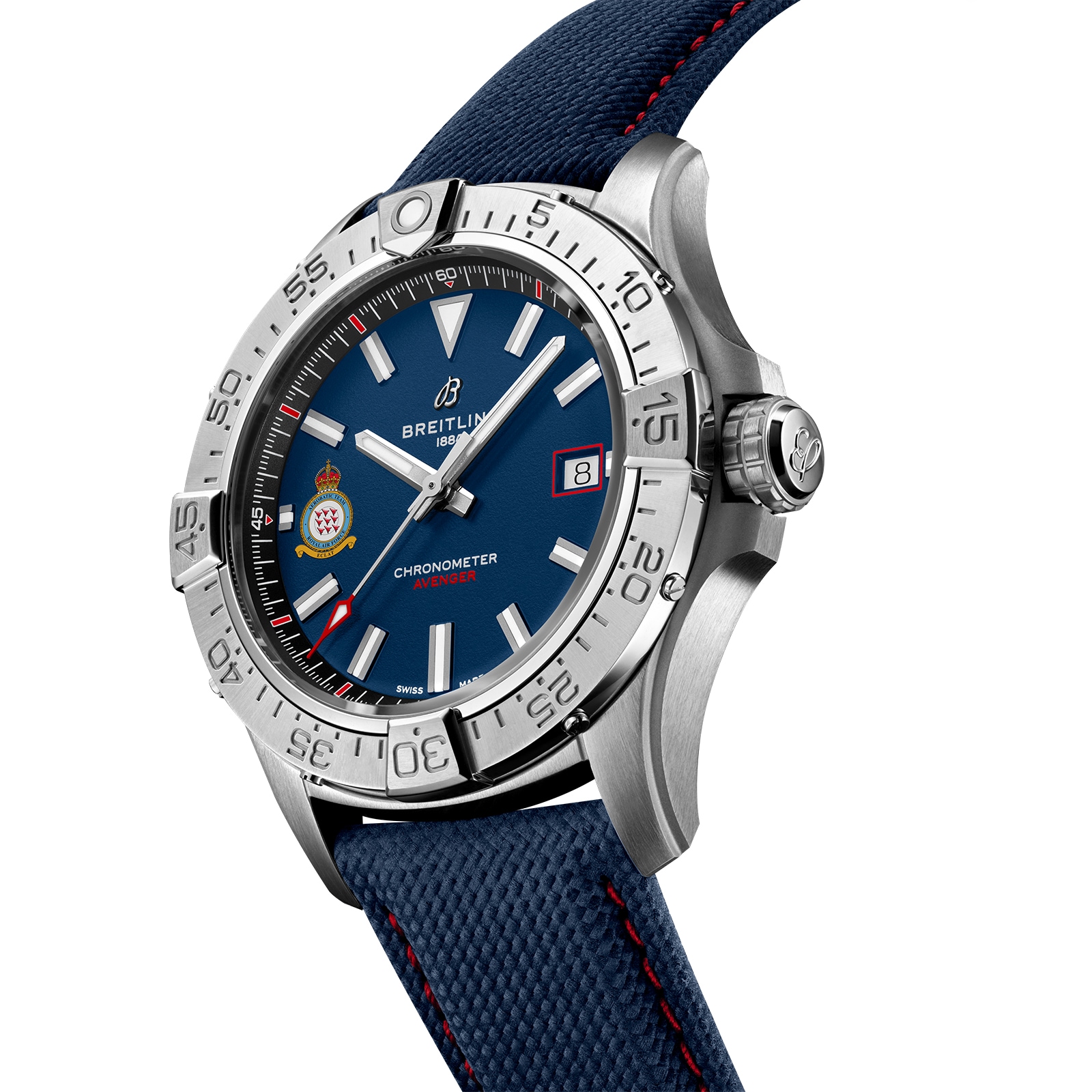 Breitling Avenger Red Arrows 60th Anniversary Edition 42mm Mens Watch Blue Breitling Avenger Red Arrows 60th Anniversary Edition 42mm Mens Watch Blue