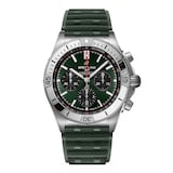 Breitling Chronomat B01 Chronograph 42mm Mens Watch Green Rubber