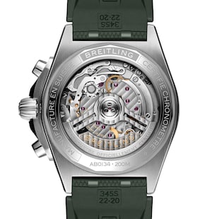 Breitling Chronomat B01 Chronograph 42mm Mens Watch Green Rubber