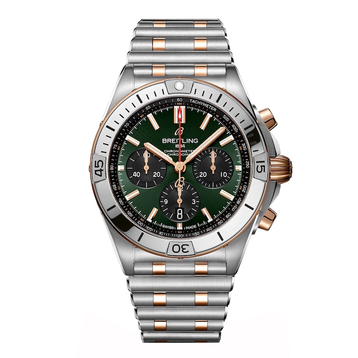 Breitling Chronomat B01 Chronograph 42mm Mens Watch Green