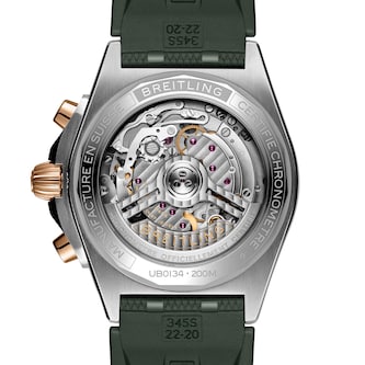 Breitling Chronomat B01 Chronograph 42mm Mens Watch Green Rubber Breitling Chronomat B01 Chronograph 42mm Mens Watch Green Rubber