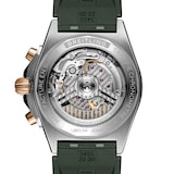 Breitling Chronomat B01 Chronograph 42mm Mens Watch Green Rubber