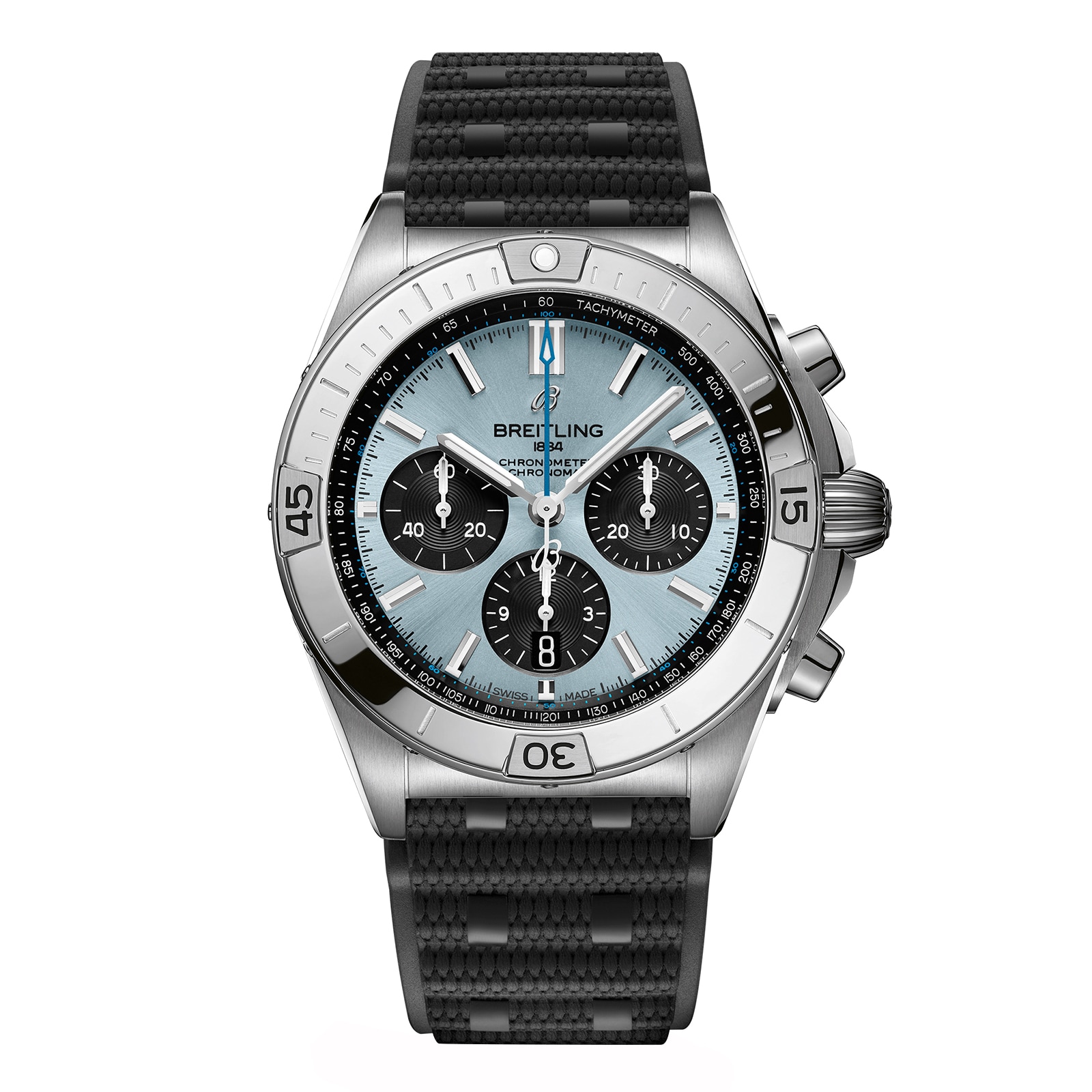 Breitling Chronomat B01 Chronograph 42mm Mens Watch Blue Rubber Breitling Chronomat B01 Chronograph 42mm Mens Watch Blue Rubber