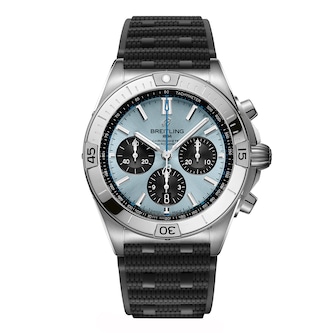 Breitling Chronomat B01 Chronograph 42mm Mens Watch Blue Rubber Breitling Chronomat B01 Chronograph 42mm Mens Watch Blue Rubber