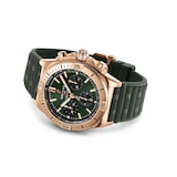 Breitling Chronomat B01 Chronograph 42mm Mens Watch Green Rubber