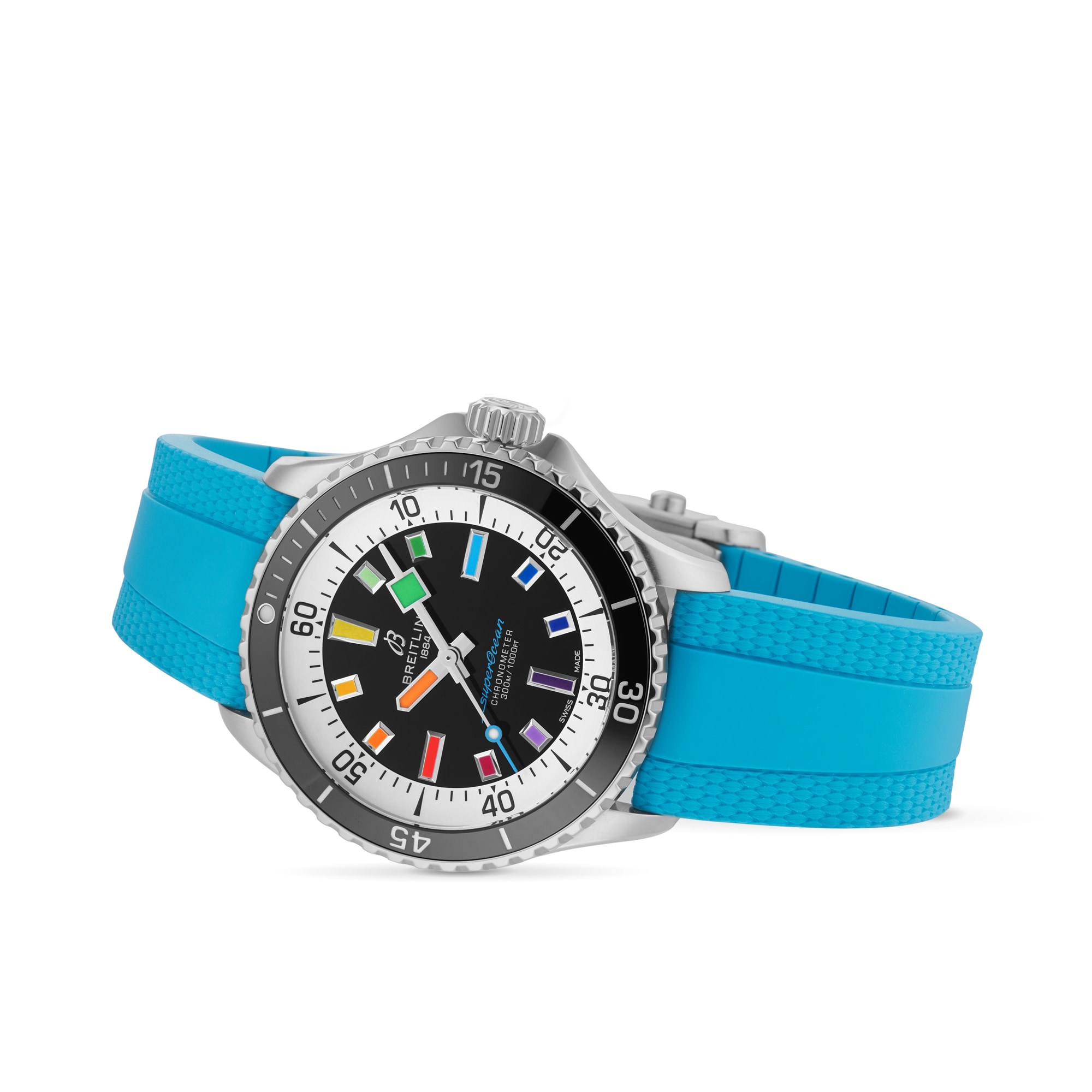 Breitling Superocean Automatic 42mm Mens Watch Blue Rubber Breitling Superocean Automatic 42mm Mens Watch Blue Rubber