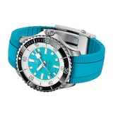 Breitling Superocean Automatic 44mm Mens Watch Turquoise Rubber