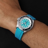 Breitling Superocean Automatic 44mm Mens Watch Turquoise Rubber