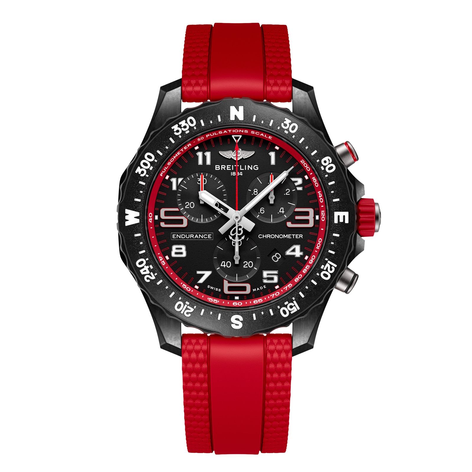 Endurance Pro 38mm Unisex Watch Red Rubber