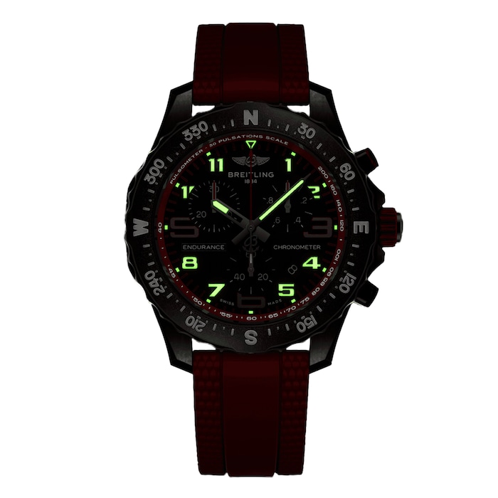 Breitling Endurance Pro 38mm Unisex Watch Red Rubber