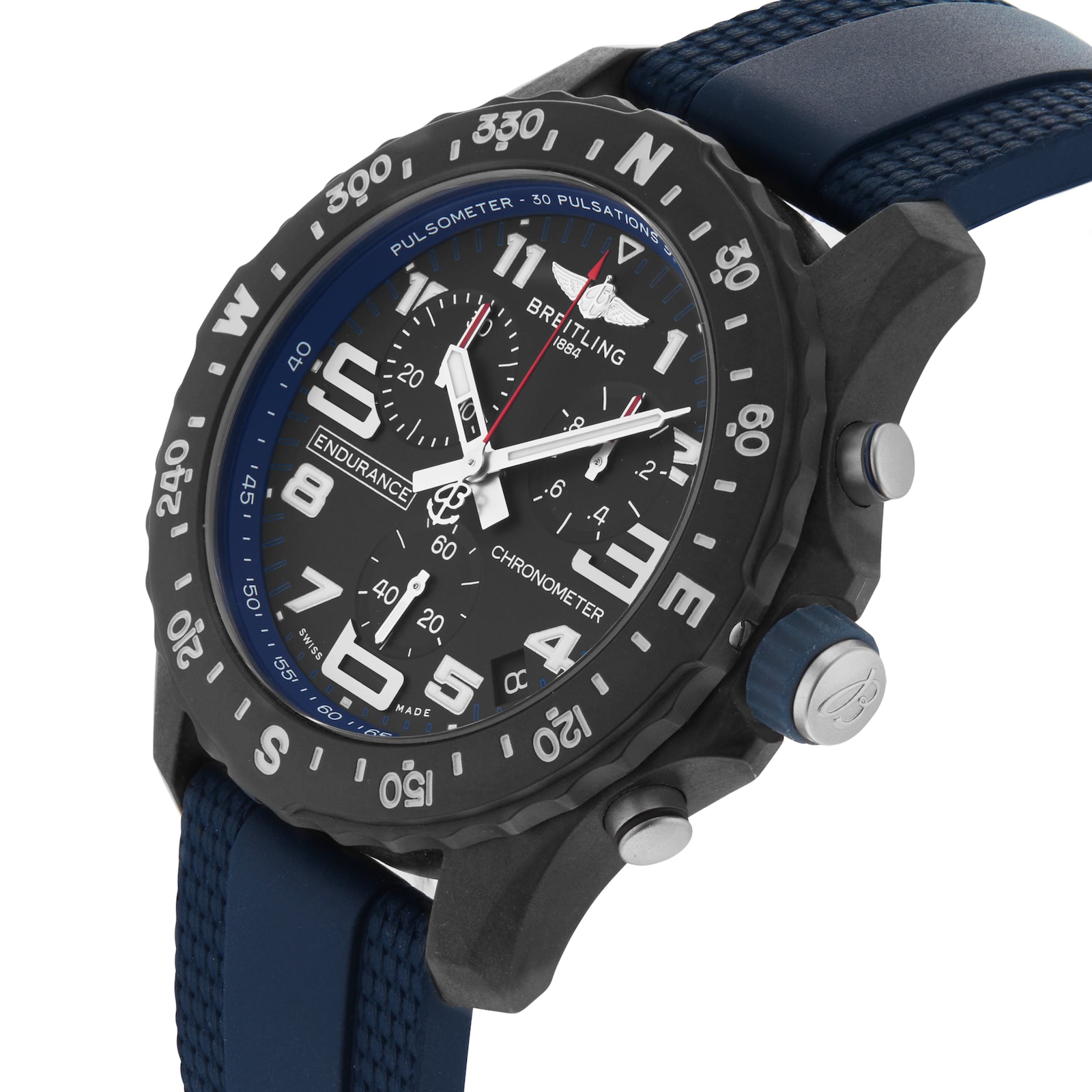 Breitling Endurance Pro 44mm Unisex Watch Navy Rubber
