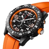 Breitling Endurance Pro 44mm Mens Watch Orange Rubber