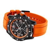 Breitling Endurance Pro 44mm Mens Watch Orange Rubber