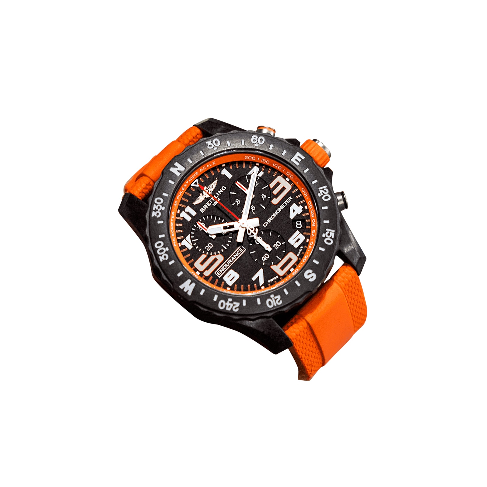 Breitling Endurance Pro 44mm Unisex Watch Orange Rubber