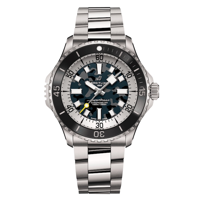 Breitling Superocean Automatic Super Diver 46mm Mens Watch Black