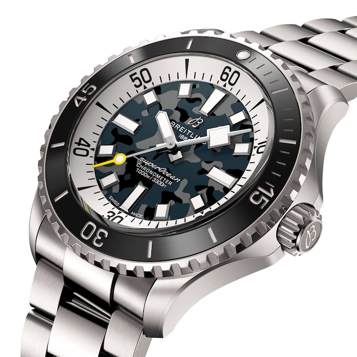 Breitling Superocean Automatic Super Diver 46mm Mens Watch Black