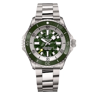 Breitling Superocean Automatic Super Diver 46mm Mens Watch Green