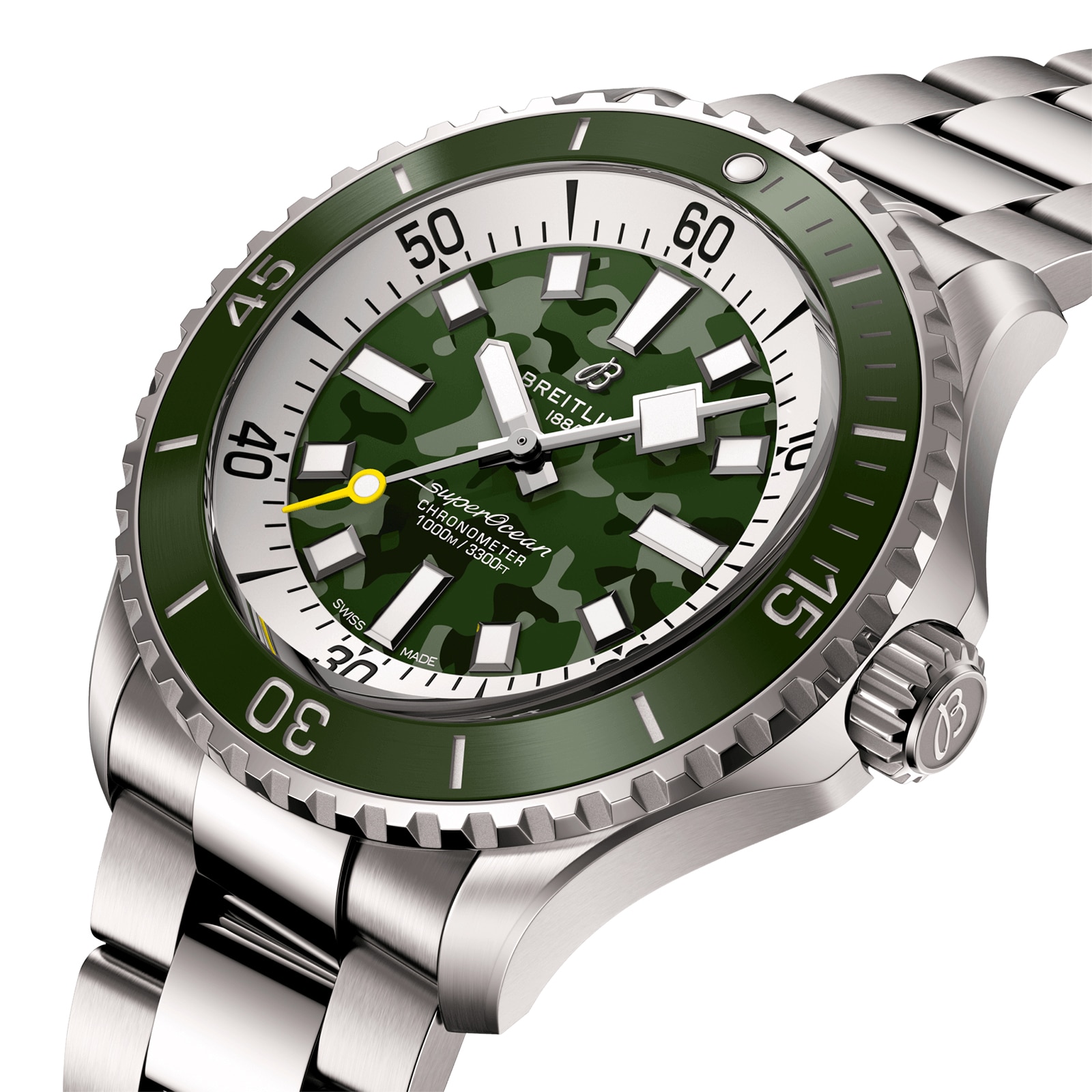 Breitling Superocean Automatic Super Diver 46mm Mens Watch Green Breitling Superocean Automatic Super Diver 46mm Mens Watch Green