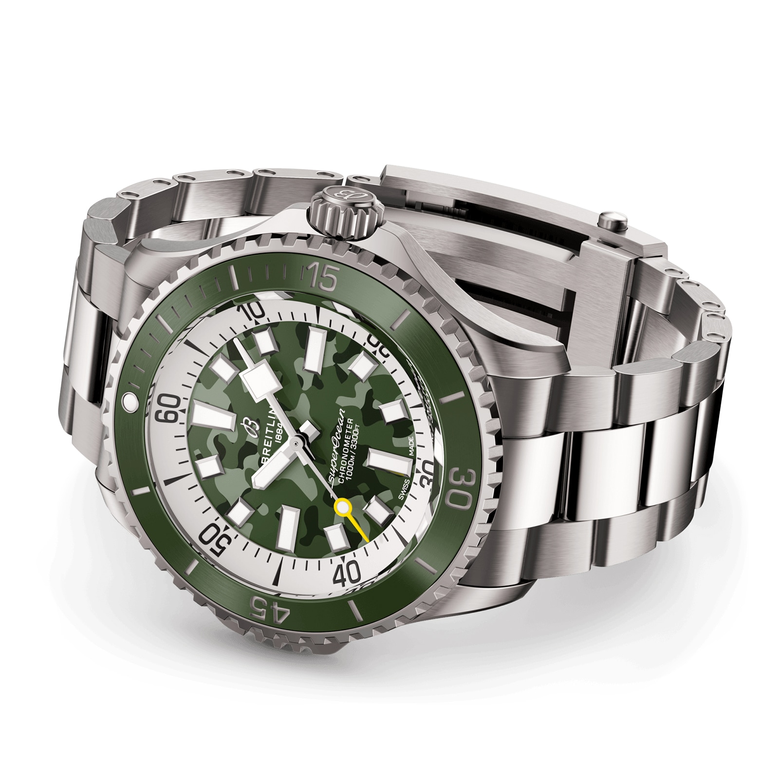 Breitling Superocean Automatic Super Diver 46mm Mens Watch Green Breitling Superocean Automatic Super Diver 46mm Mens Watch Green