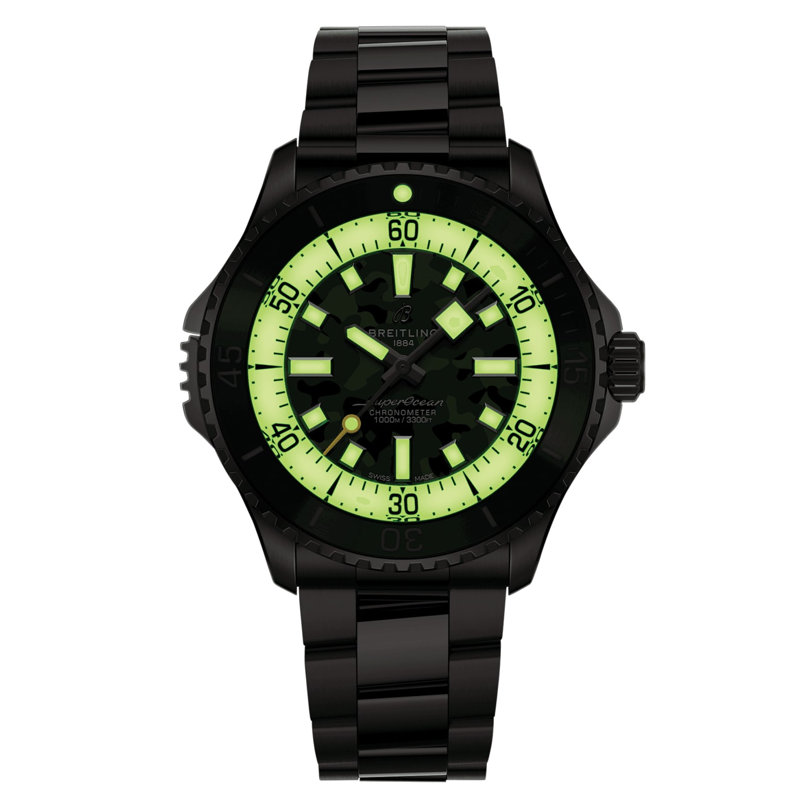Breitling Superocean Automatic Super Diver 46mm Mens Watch Green Breitling Superocean Automatic Super Diver 46mm Mens Watch Green