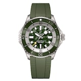 Breitling Superocean Automatic Super Diver 46mm Mens Watch Green Rubber