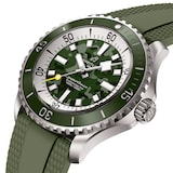 Breitling Superocean Automatic Super Diver 46mm Mens Watch Green Rubber