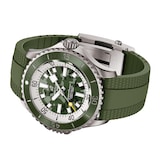 Breitling Superocean Automatic Super Diver 46mm Mens Watch Green Rubber