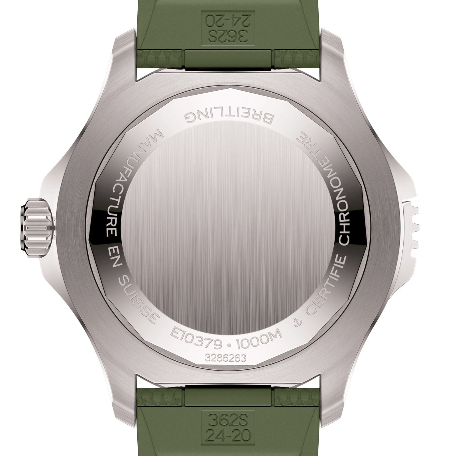 Breitling Superocean Automatic Super Diver 46mm Mens Watch Green Rubber