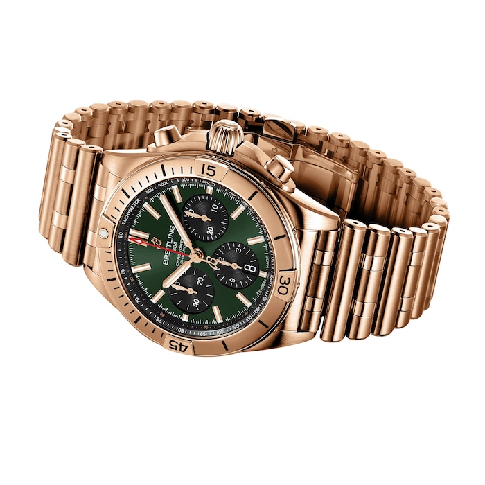 Breitling Chronomat B01 42mm Mens Watch Green