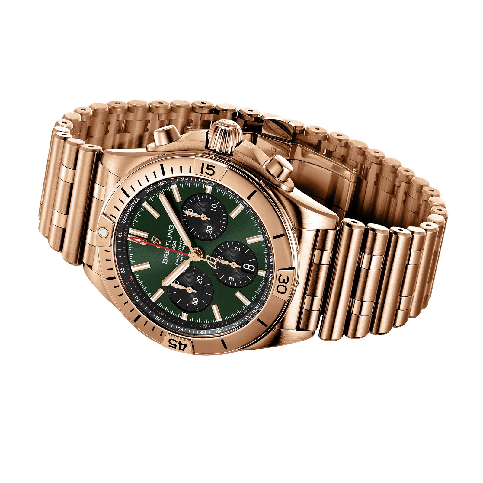 Breitling Chronomat B01 42mm Mens Watch Green