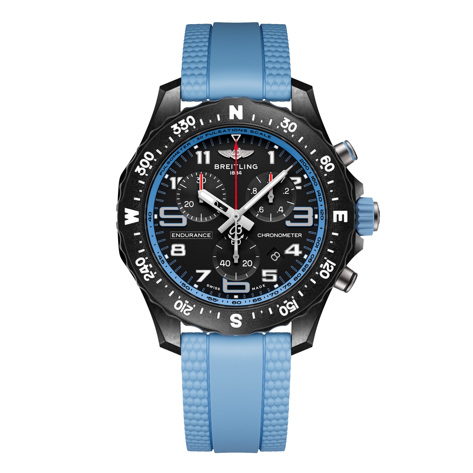 Breitling Endurance Pro 38mm Unisex Watch Blue Rubber Breitling Endurance Pro 38mm Unisex Watch Blue Rubber