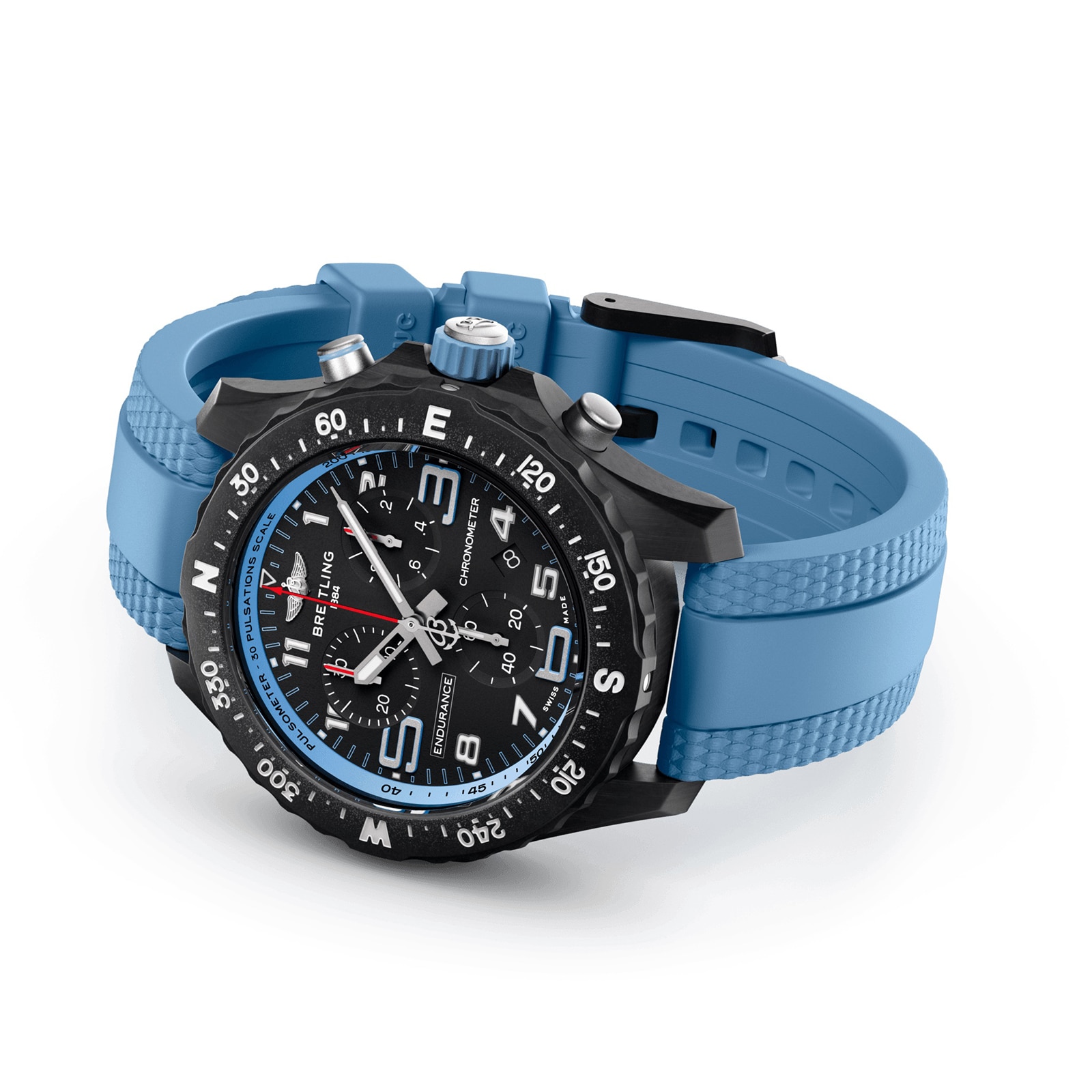 Breitling Endurance Pro 38mm Unisex Watch Blue Rubber