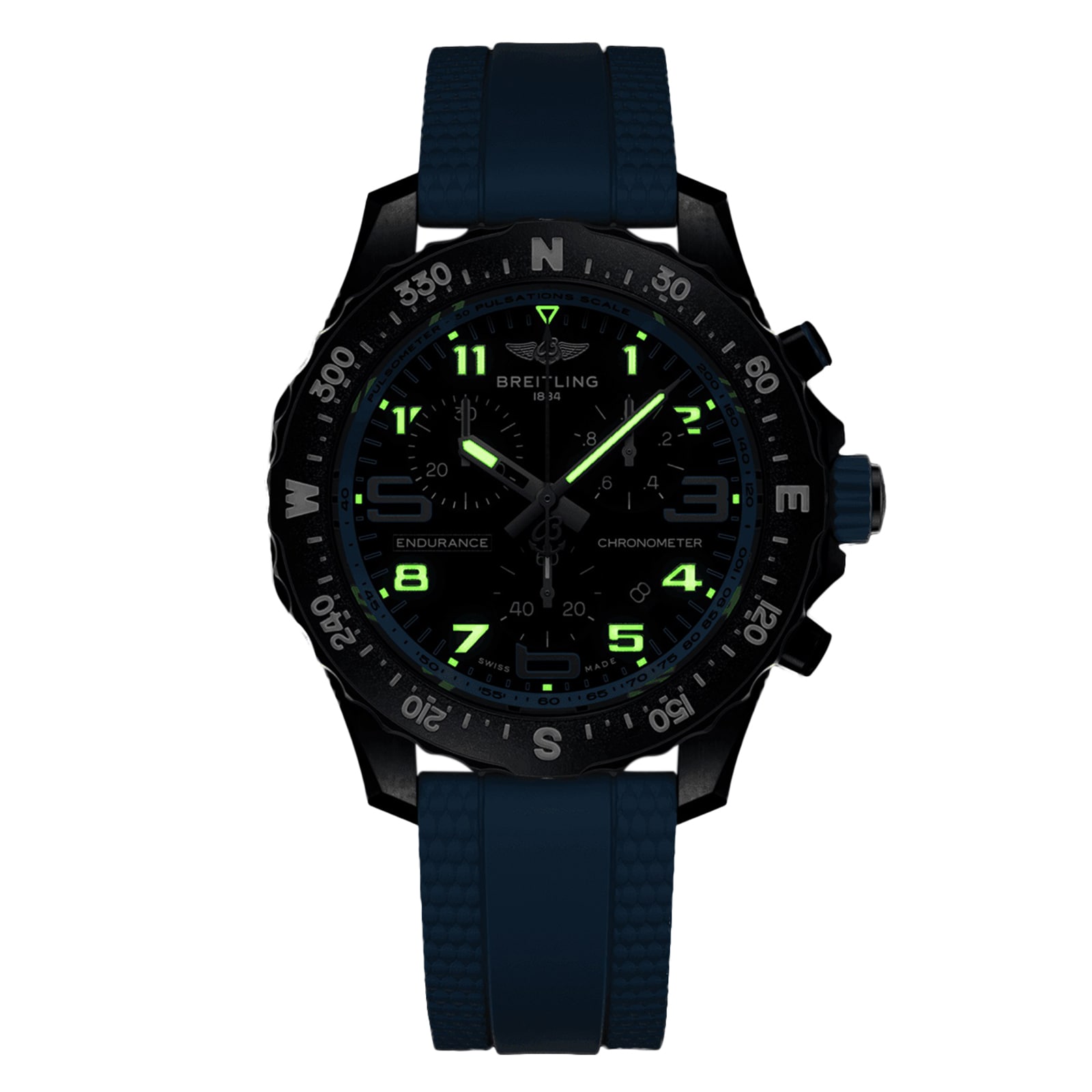 Breitling Endurance Pro 38mm Unisex Watch Blue Rubber Breitling Endurance Pro 38mm Unisex Watch Blue Rubber