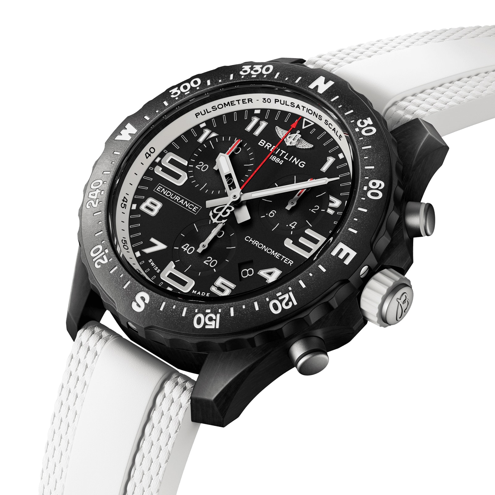 Breitling Endurance Pro 38mm Unisex Watch White Rubber Breitling Endurance Pro 38mm Unisex Watch White Rubber