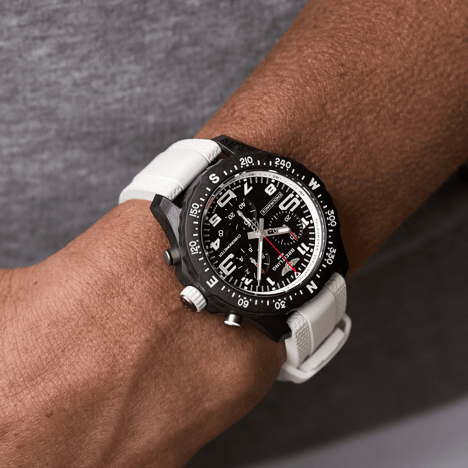 Breitling Endurance Pro 38mm Unisex Watch White Rubber Breitling Endurance Pro 38mm Unisex Watch White Rubber