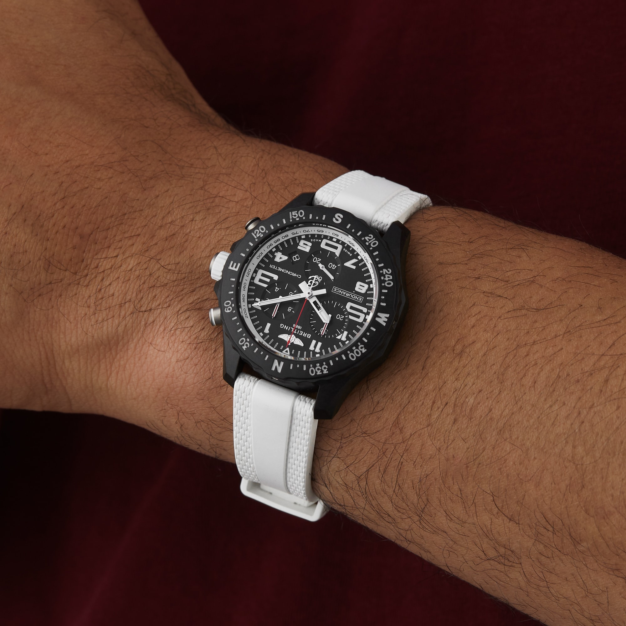 Breitling Endurance Pro 38mm Unisex Watch White Rubber Breitling Endurance Pro 38mm Unisex Watch White Rubber