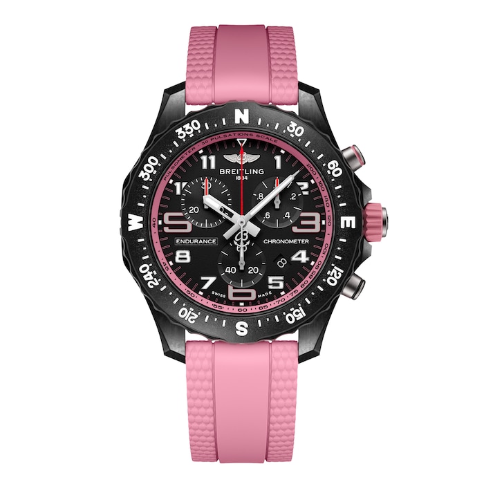 Breitling Endurance Pro 38mm Unisex Watch Pink Rubber