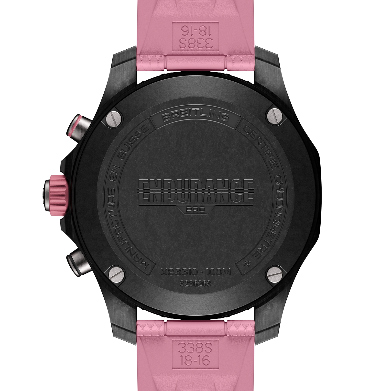 Breitling Endurance Pro 38mm Unisex Watch Pink Rubber